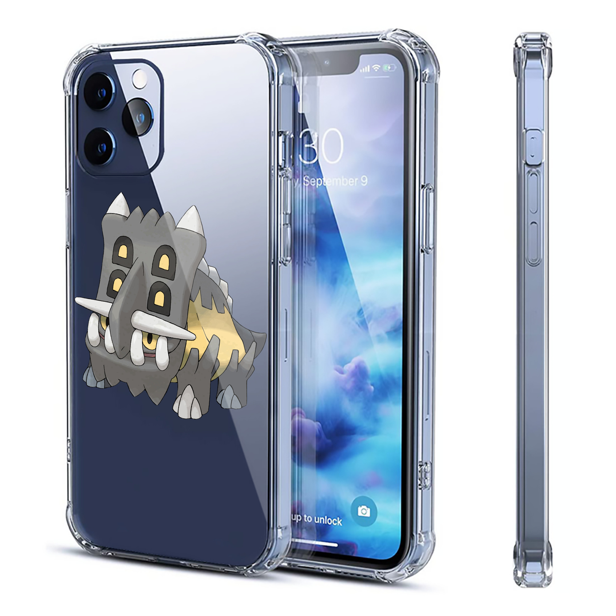 （画像用） ポケットモンスター Pokémon 【iPhone 12シリーズ対応】透明スマホケース（クリアソフトケース）